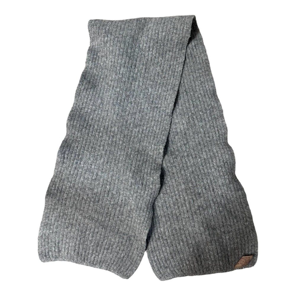 Aris Gray Lambswool Lightweight Scarf